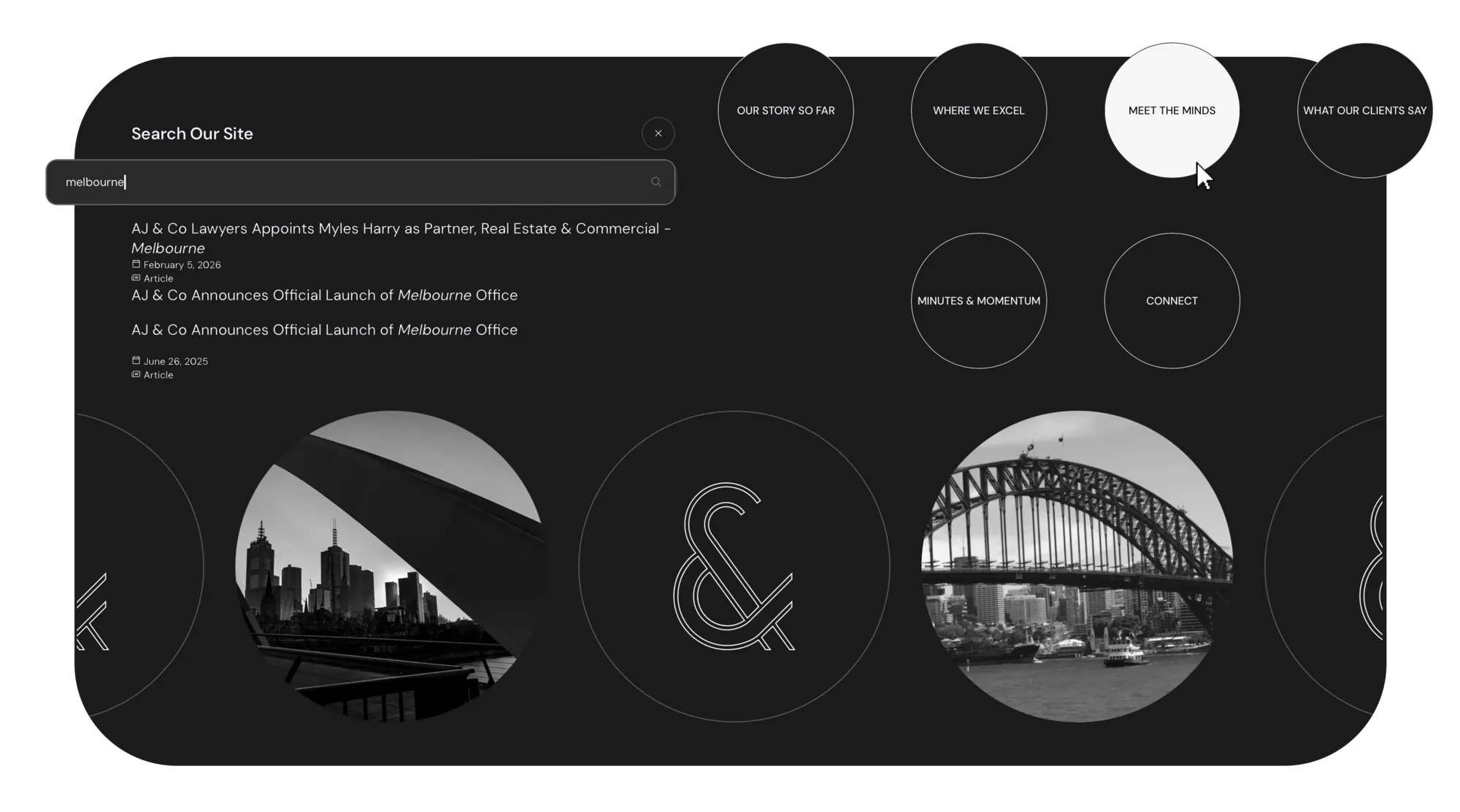 AJ & Co. UI elements